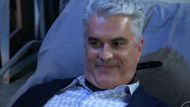 Ric was not happy to wake in Alexis' basement | Image: ABC